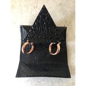 NWT LUV AJ rose gold mini hoop earrings